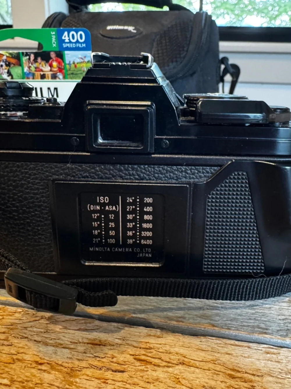 Minolta X-700 camera with case and extra film
